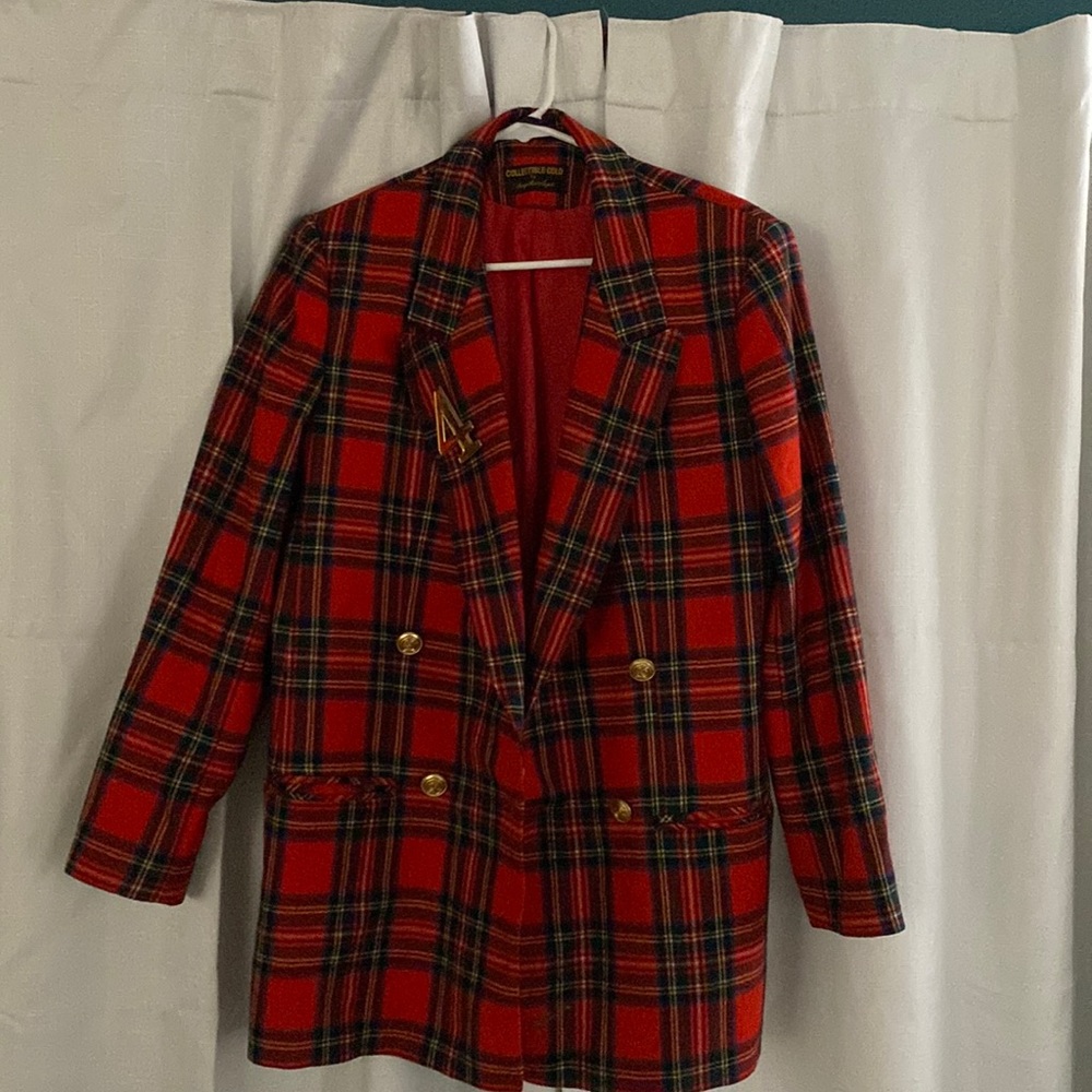 Vintage plaid blazer